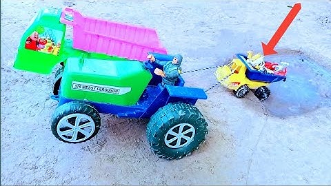 Diy tractor stuck in mud science project part 10 || Mini creative project