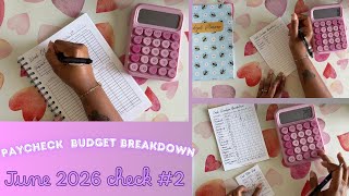 June 2026 Check 2 | Paycheck Budget Breakdown | Nurse Practitioner | Zero Based Budget