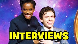 AVENGERS INFINITY WAR Interviews - Tom Holland, Sebastian Stan, Tom Hiddleston, Benedict Cumberbatch