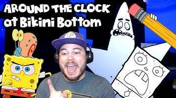 DOODLEBOB WANTS TO ERASE ME!! | Around The Clock At Bikini Bottom #2 (Spongebob Horror Game)