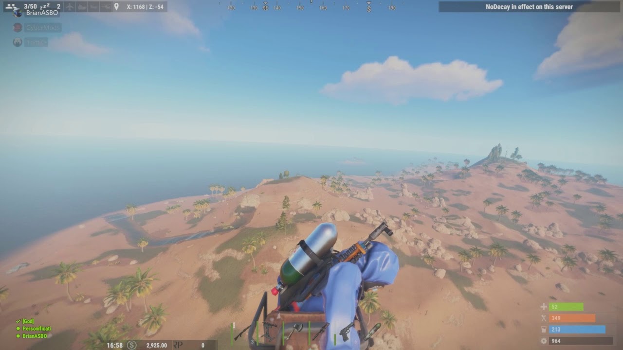 RUST helicopter maiden flight - went a little to well - YouTube