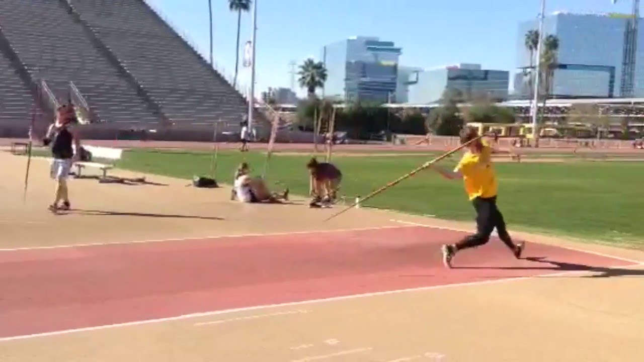 Javelin Training Throws 2/15/16 YouTube