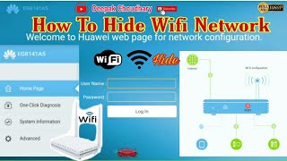 How To Hide WIFI Network with Android Phone || Huawei Router Hide || Deepak Choudhary || GYC || screenshot 3
