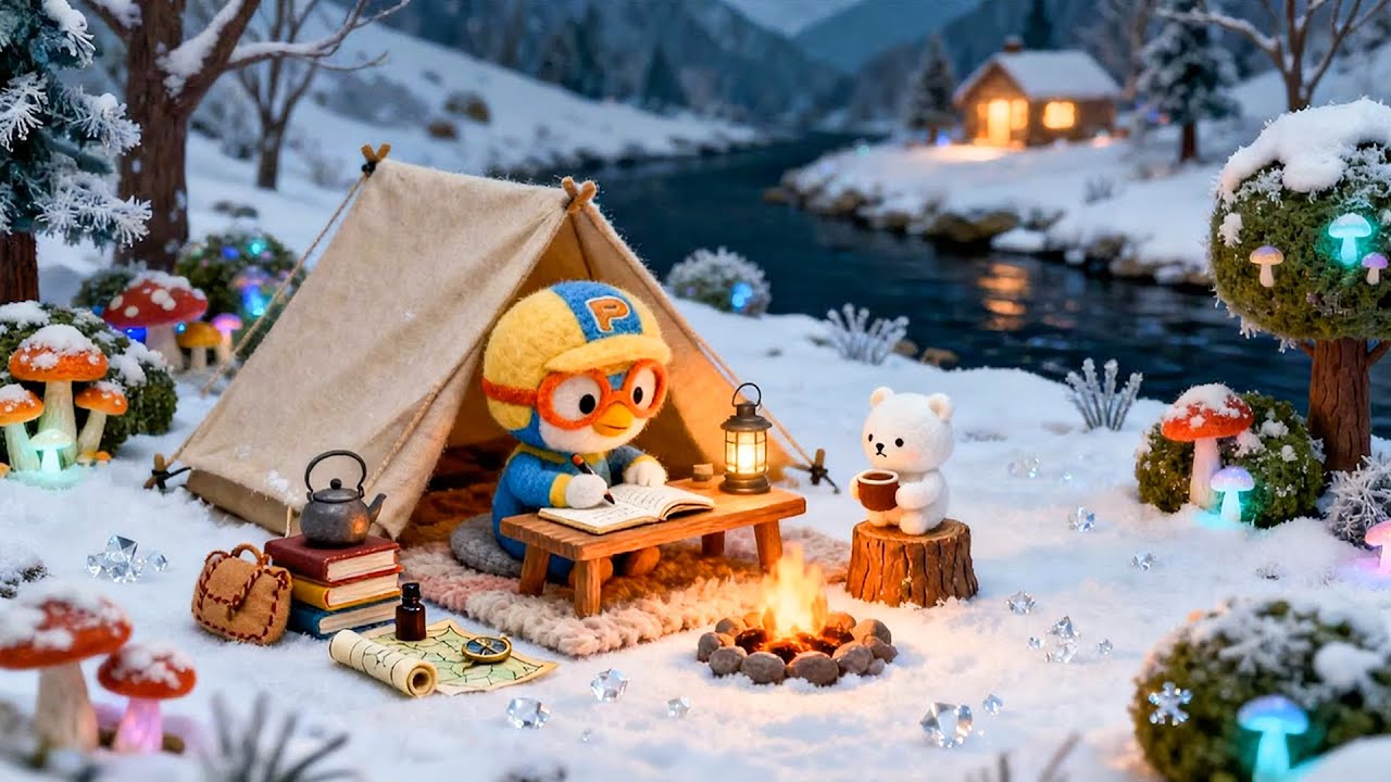 Snow falling, pages turning 📖❄️ Cozy Winter Jazz Lofi for Peaceful Study Time