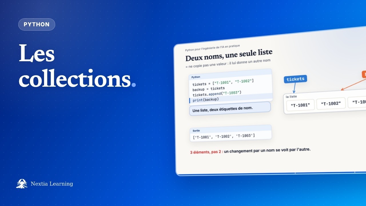 Les collections | Python | Nextia Learning - YouTube