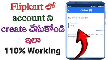 How to create Flipkart account in Telugu/flipkart account create telugu/how to open flipkart account