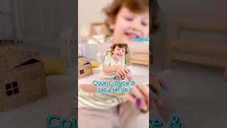 Fun Montessori math toy 🔢 Kids learn counting, tracing &amp; early math through play ✨