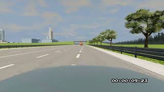 A bruckell driver crashes into a stopped etk