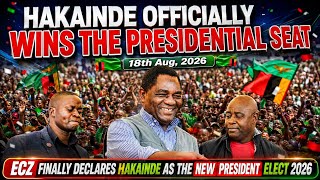 HAKAINDE FINALLY WINS THE PRESIDENTIAL SEAT ECZ DECLARES HIM AS THE PRESIDENT ELECT #breakingnews