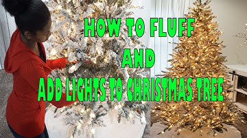 How To Fluff A Christmas Tree And How To Put Lights On A Christmas Tree Video | Christmas Tree Decor