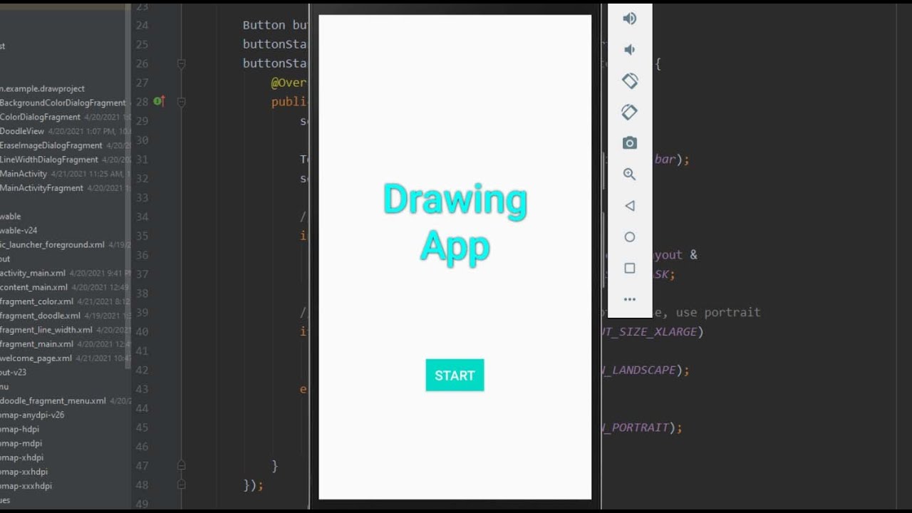 Draw app Project. Android Studio. Java - YouTube