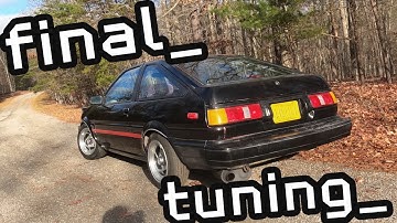 Fijnafstemming en kwaliteitsverbeteringen op de AE86