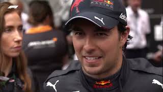 2022 Sergio Perez Post Race Interview Monaco GP