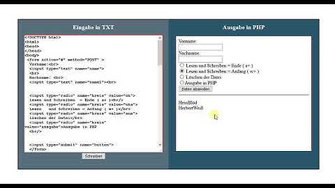 php 7  Erzeugen und Schreiben von Dateien