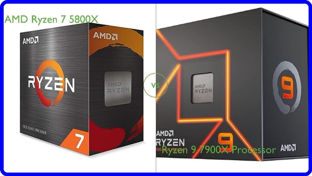 Review: AMD Ryzen 7 5800X vs Ryzen 9 7900X Processor - YouTube