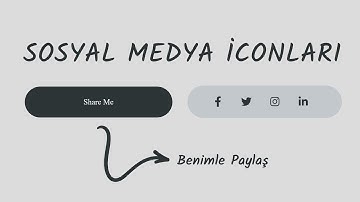 Sosyal Medya İconlarını Sitemize Nasıl Ekleriz | Html & Css