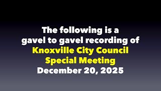 City Council R 265 251220 Special Meeting