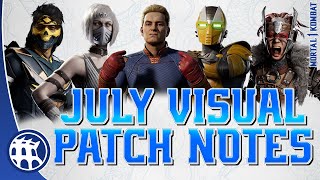 Famous Mortal Kombat 1 July Visual Patch Notes | Everything You Need To Know! Wealth