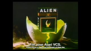 Alien Atari 2600 Video Game 20Th Century Fox Games Commercial, 1982