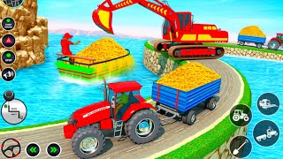 Heavy Tractor Trolley Game 3D/Jeu de Tracteur Labour/tractor driver/Traktorspiel für Kinder screenshot 2