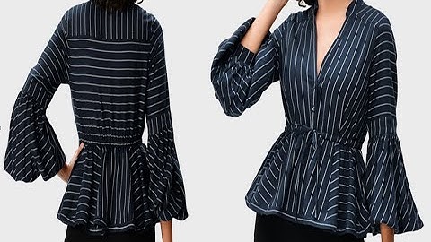 WRAP STRIPE BLOUSE PATTERN MAKING