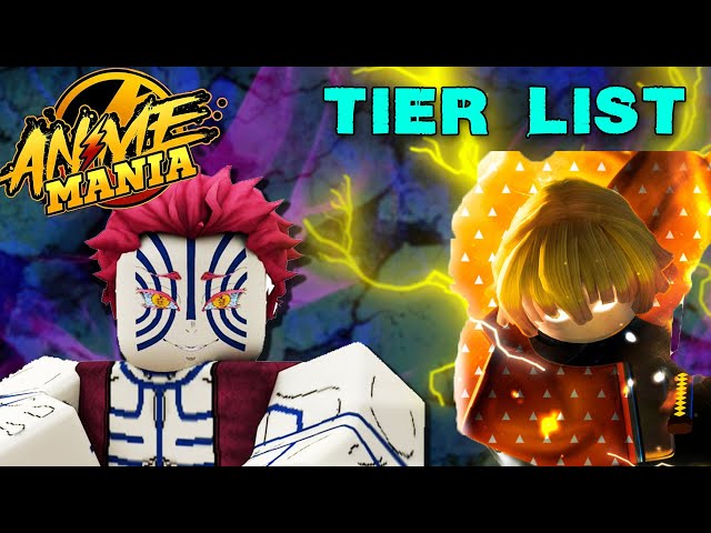 TIER LIST LENDÁRIOS E MISTICOS DO ANIME MANIA 