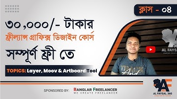 Free Freelancing Graphic Design Course | Bangla Tutorial | Photoshop Layer Panel and Other Tools
