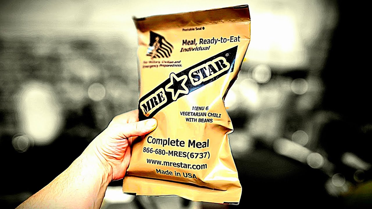 2022 MRE Star l Vegetarian chili w/ beans YouTube