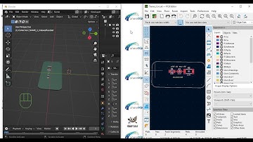 How to animate a printed circuit board from kicad into blender