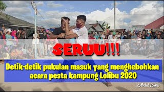 Detik-detik pukulan masuk yang menghebohkan acara tari mangaru pesta kampung Lolibu Buton Tengah
