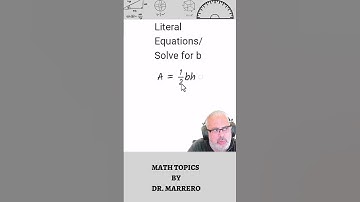 Literal Equations.Area of a Triangle #algebra #mathhelp #matheducation #mathteacher #matematicas
