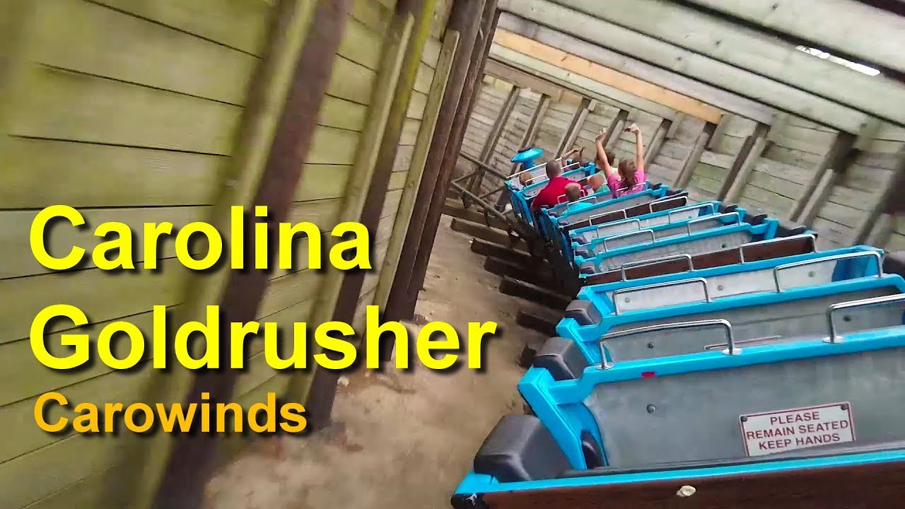 Carowinds Carolina Goldrusher Roller Coaster On Ride HD POV YouTube