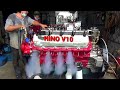 Chạy Thử Máy HINO V10,39 Nghe Điếc Tai,Khi Chưa Gắn Pô