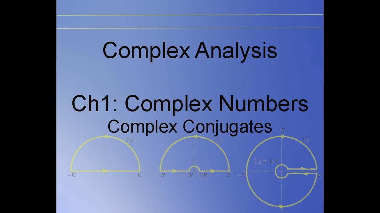 Complex Analysis Chapter 1.5: Complex Conjugates - YouTube