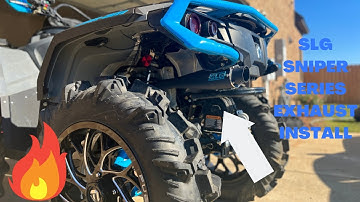 SLG SNIPER SERIES EXHAUST INSTALL ON CAN AM OUTLANDER !!!