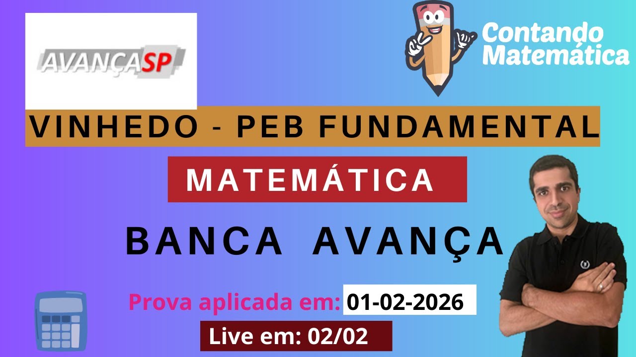 VINHEDO 2026 | PEB Fundamental (AVANÇA) - Matemática – Gabarito e Resolução