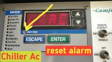Chiller ac alarm reset | Venus tech |
