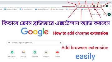How to add extension in google chrome bangla tutorial || How to access extension in google chrome