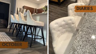 Vlogtober Home Edition  Becoming A Ninja Home  Assemble New Bar Stools  New Ring Light