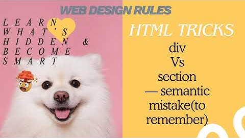 HTML div vs section Explained (Stop Using div Everywhere!)