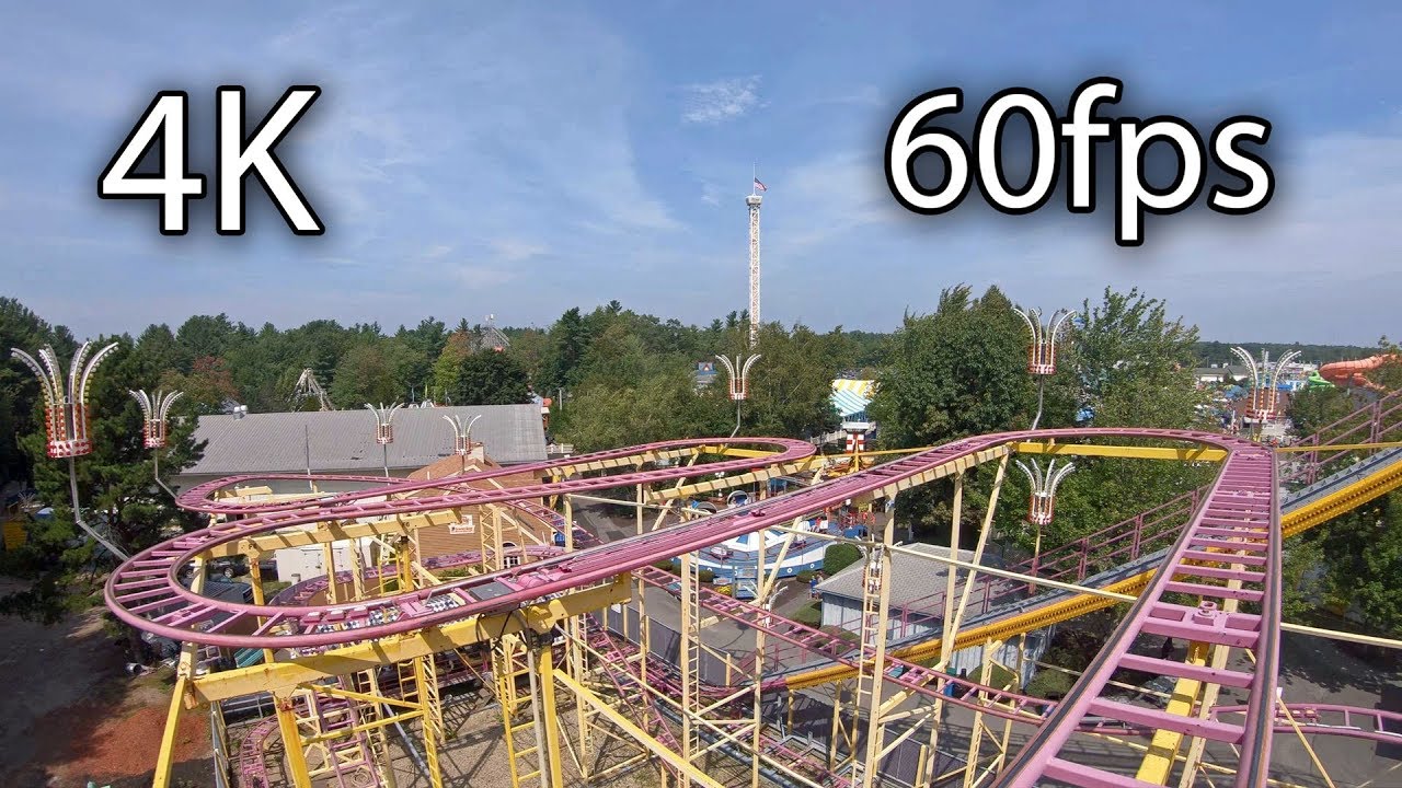 Wild Mouse front seat onride 4K POV 60fps Funtown Splashtown YouTube