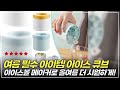 여름 더위를 날려줄 실리콘 아이스 큐브로 홈메이드 냉음료 만들기