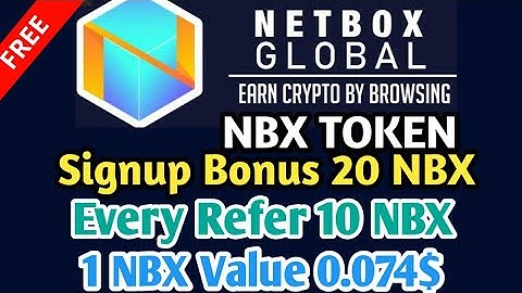 💥NETBOX Browser | Free Earning NBX Token | detail in tamil