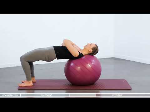 EXERCICE RELEVÉ DE BASSIN 2 avec gym ball
