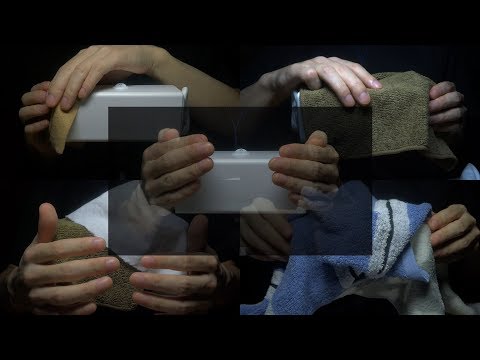 ASMR - 音フェチ | 色んな物で耳を触る(雨音あり) | SR3D