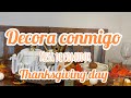 Como decoran mesa de comedor para el día de accion de gracias 🙏 Thanksgiving Day 🧡✨🦃✨