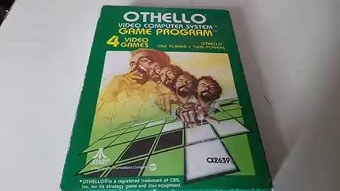 OTHELLO Atari 2600 Video Computer System Game Program Box 25.03.19