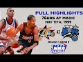 1999 Playoffs Round 1 Game 2 Philadelphia 76ers At Orlando Magic Full Highlights 