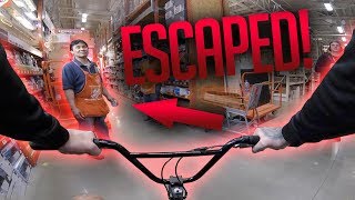 Escaped Riding A Bmx Inside Home Depot