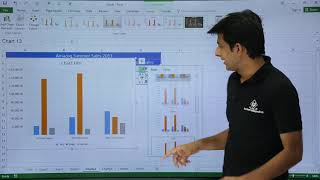 ms excel - design a column chart part:1